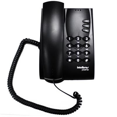 Telefone para mesa ou parede Pleno Grafite - Intelbras